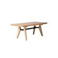 **Table en bois avec design moderne et structure stable**